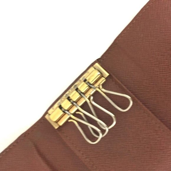964116O Louis Vuitton Key Case Multicles 4 Ring Brown Monogram - Picture 6 of 9